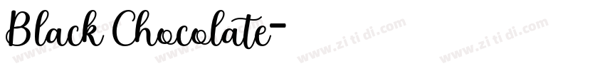 Black Chocolate字体转换